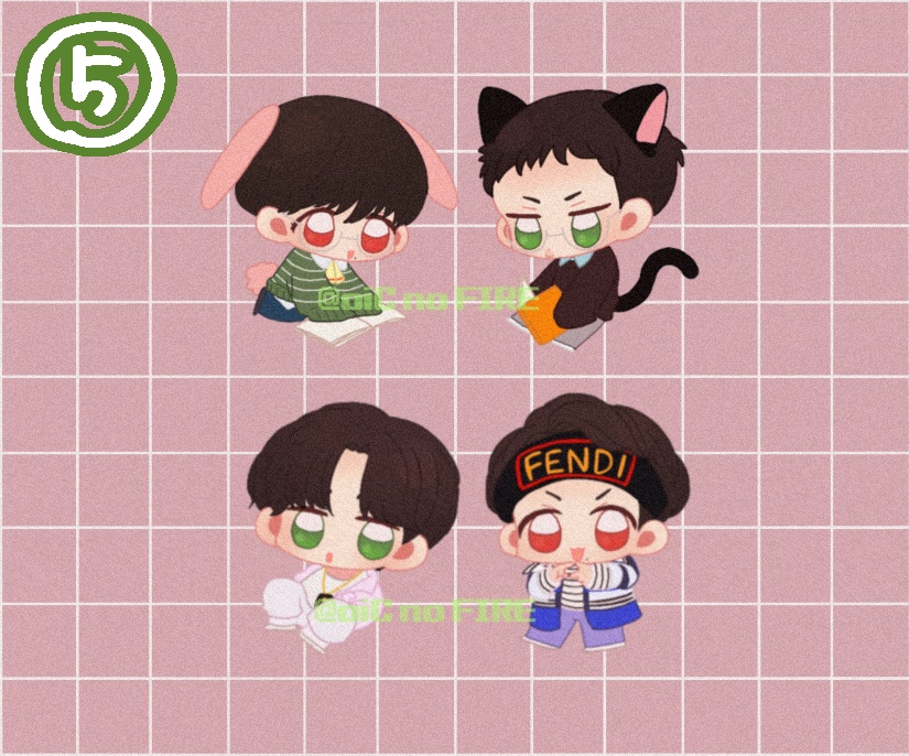 🦁🐰シールセット