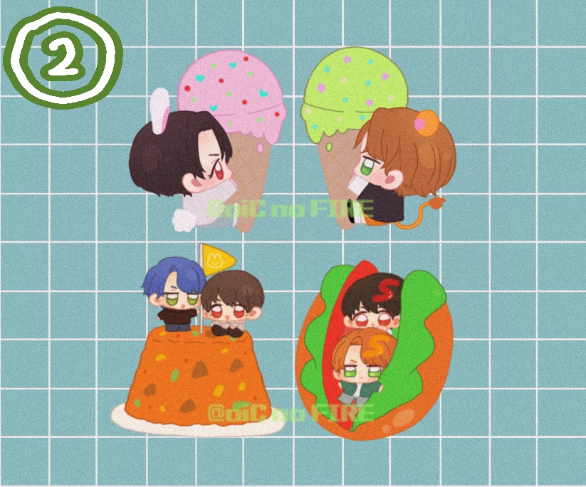 🦁🐰シールセット