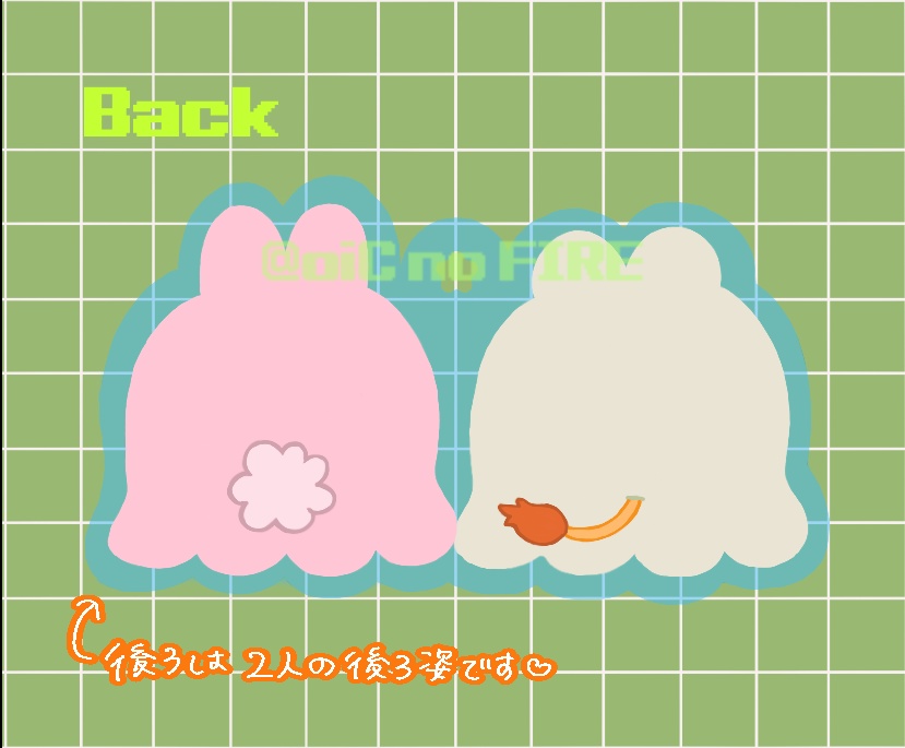 🦁🐰アクリルキーホルダー