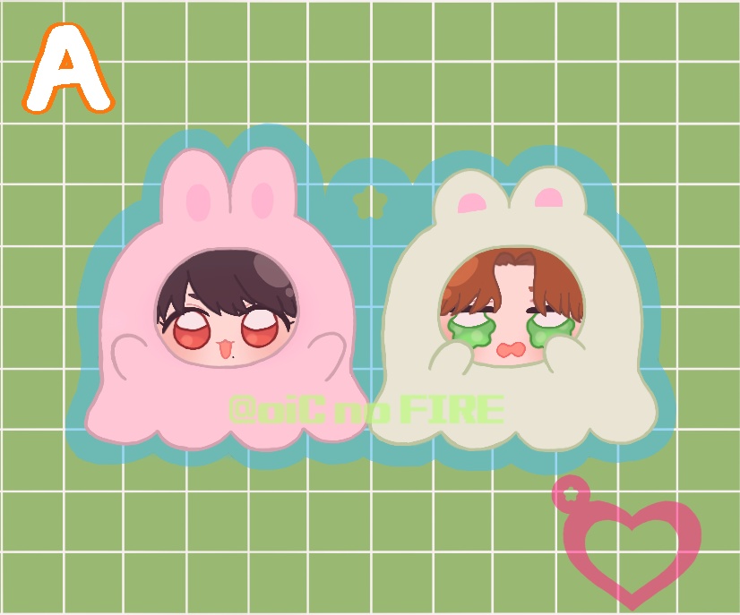 🦁🐰アクリルキーホルダー