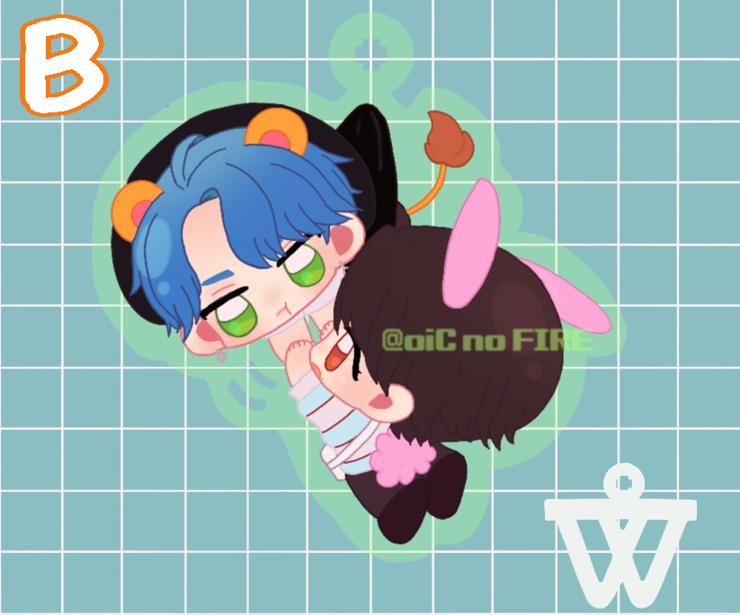 🦁🐰アクリルキーホルダー