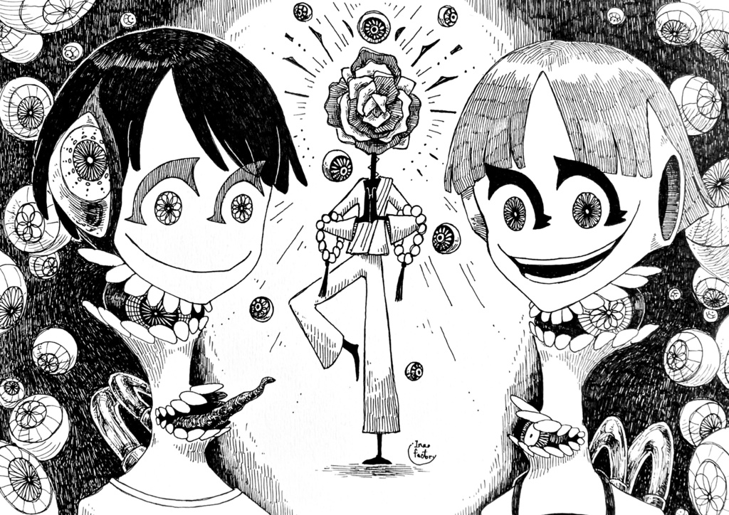 大輪であるほどたくさん目吹くものだ【原画】