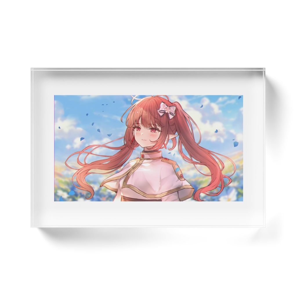 桜ひめアクリルブロック白