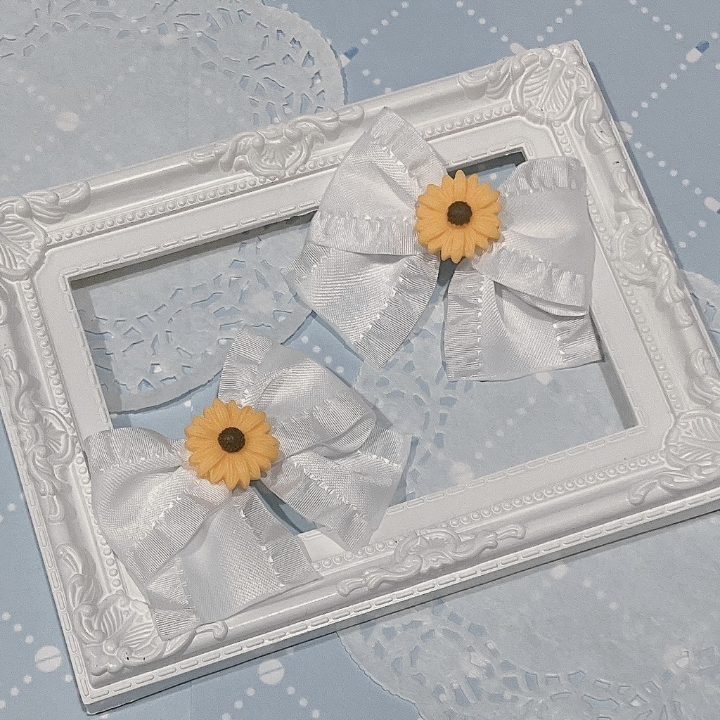 ひまわりの魔法 リボンクリップ