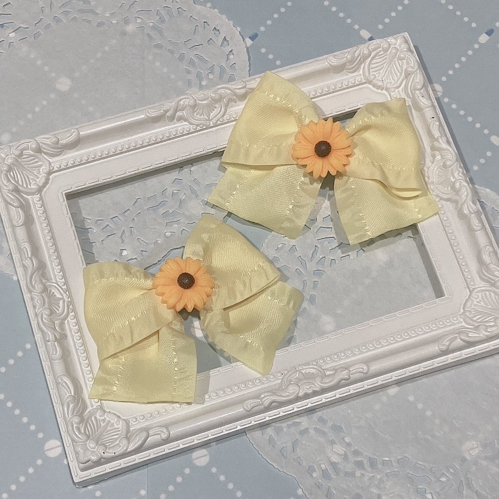 ひまわりの魔法 リボンクリップ