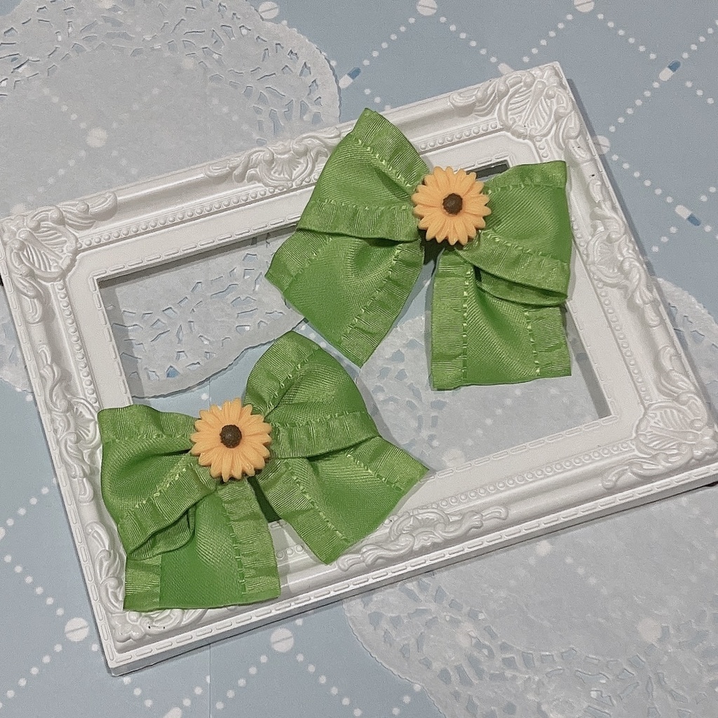 ひまわりの魔法 リボンクリップ