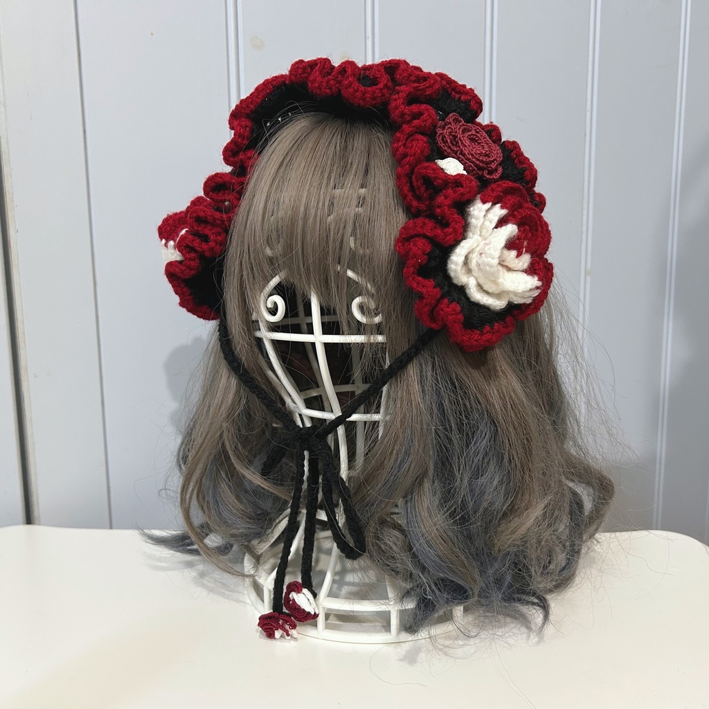 糸の魔法 ヘッドドレス バラ