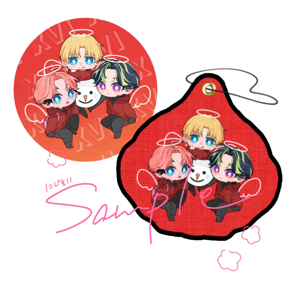 【非公式】XVIフライトタグ＆ステッカーセット