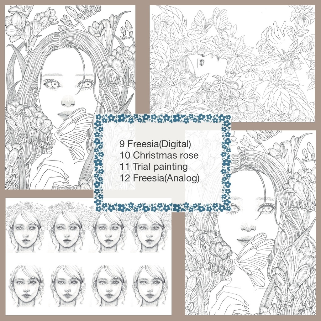 Digital Coloring Book「Into the forest」