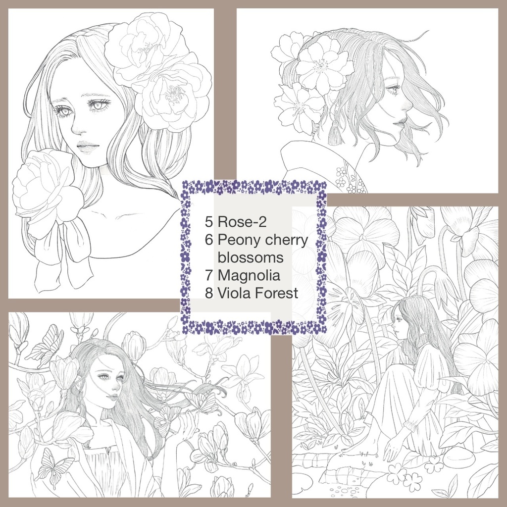 Digital Coloring Book「Into the forest」