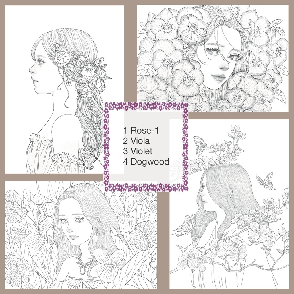 Digital Coloring Book「Into the forest」