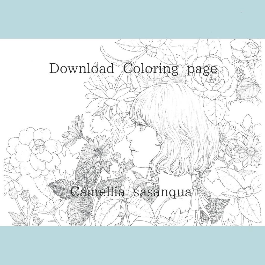 Digital 3 Coloring Pages-Long-headed poppy