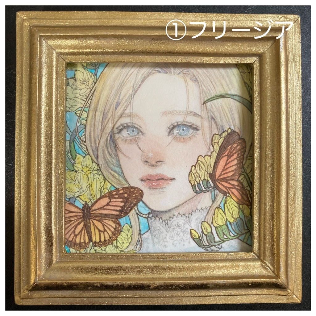 ミニ原画・豆色紙