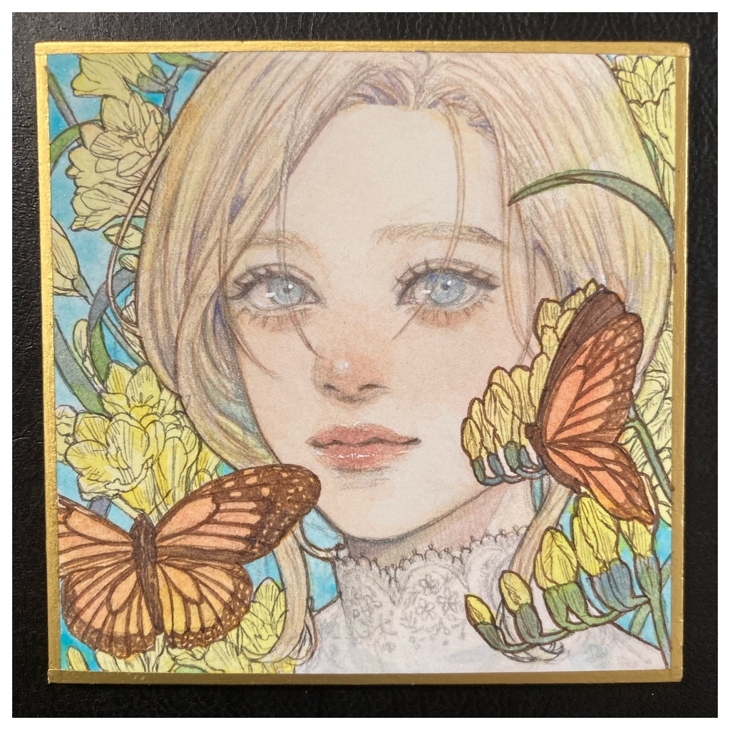 ミニ原画・豆色紙