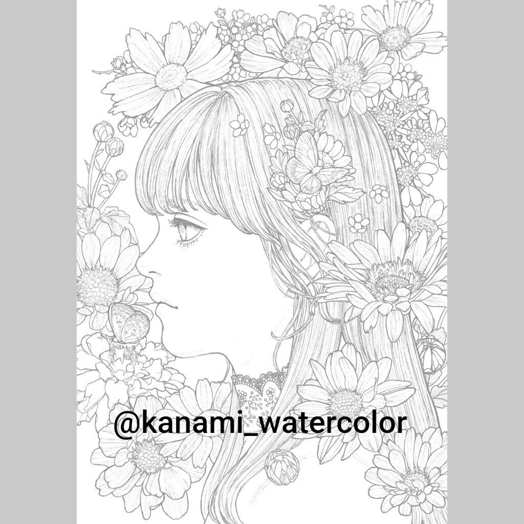 【冊子】大人の塗り絵「花園」