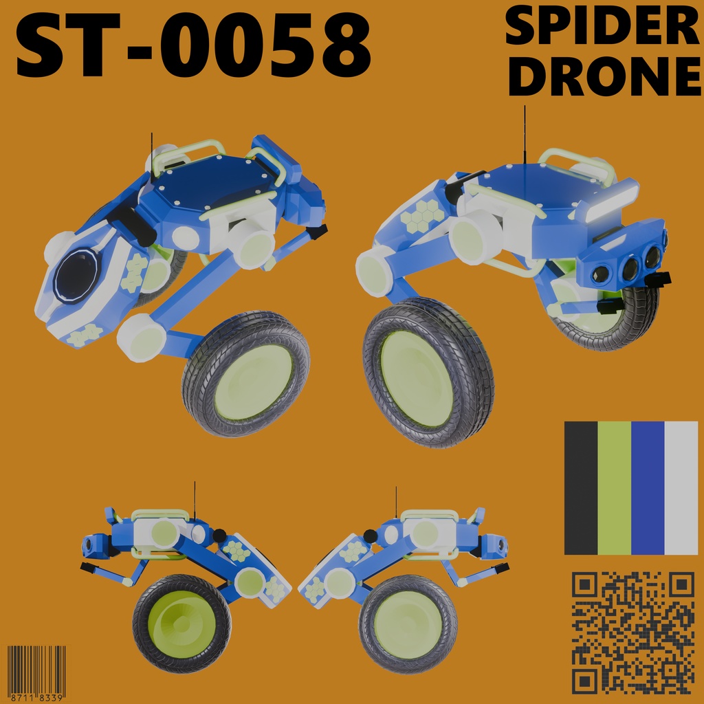 ［ムチォ用差し替えモデル］spider drone