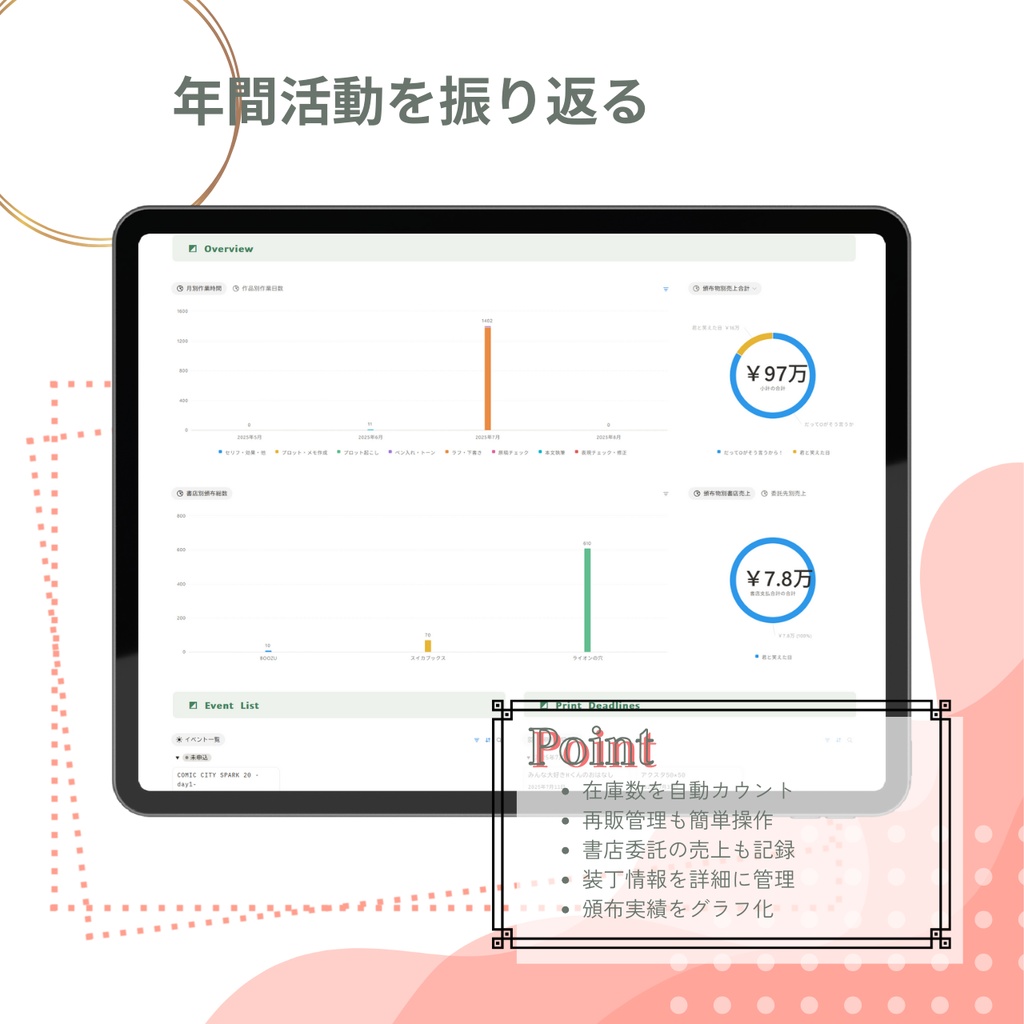 同人活動&原稿 ぜんぶ管理帳:Complete Edition