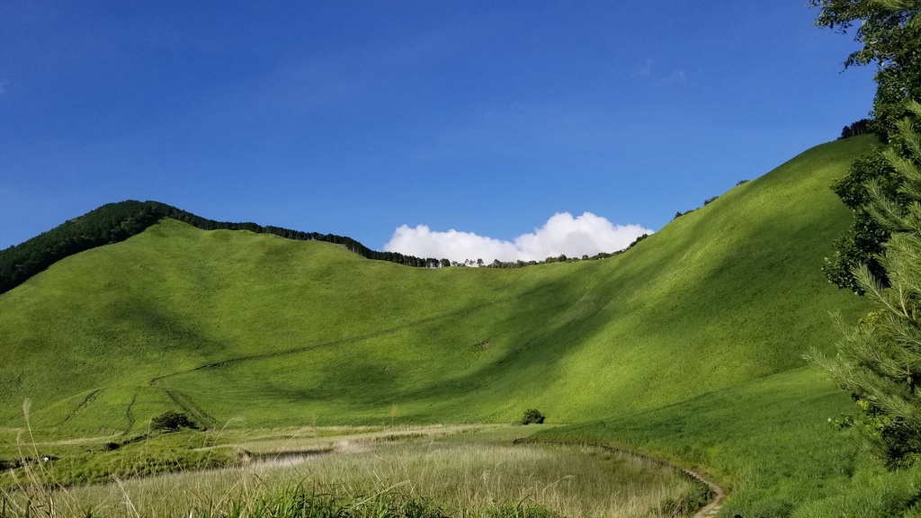 写真素材 : 風景 (草原と丘) フォトバッシュ等にお使いください