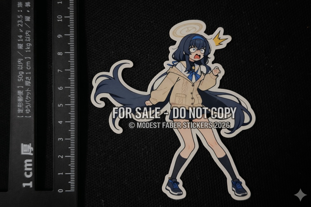 同人　古関ウイ　ブルーアーカイブ　屋外対応ステッカー　
