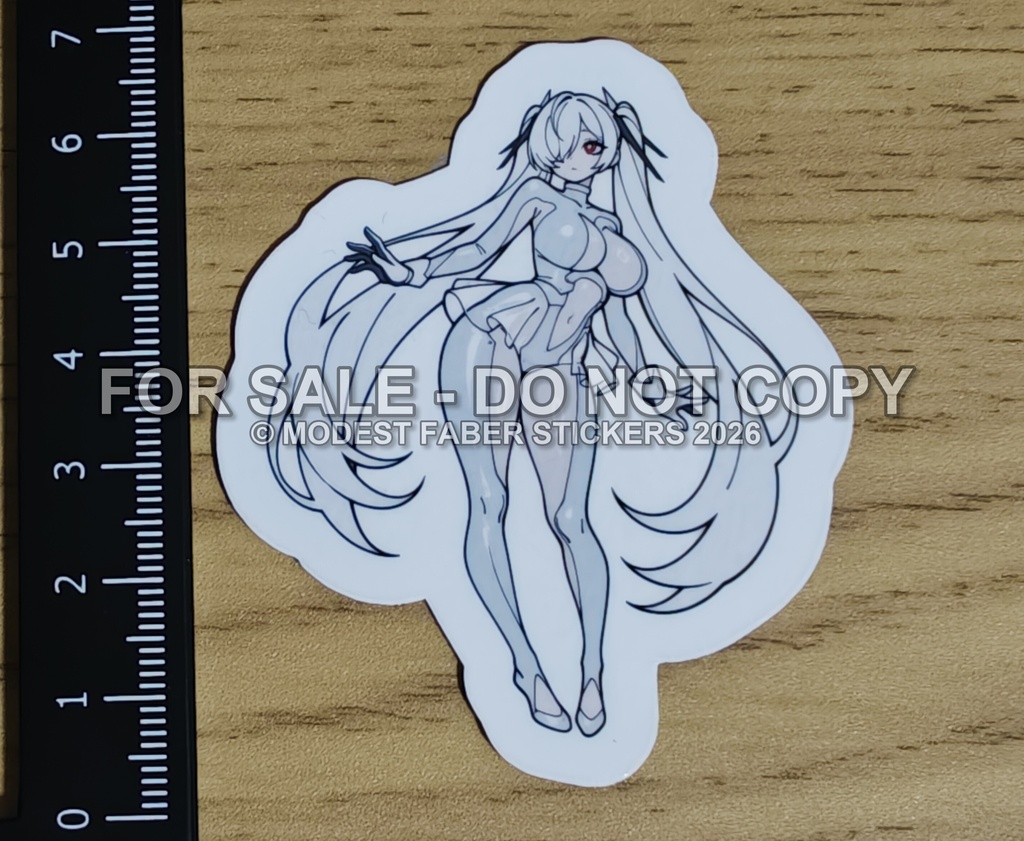 シンデレラ 同人ステッカー(防水UVカット屋外仕様) 強吸着 NIKKE