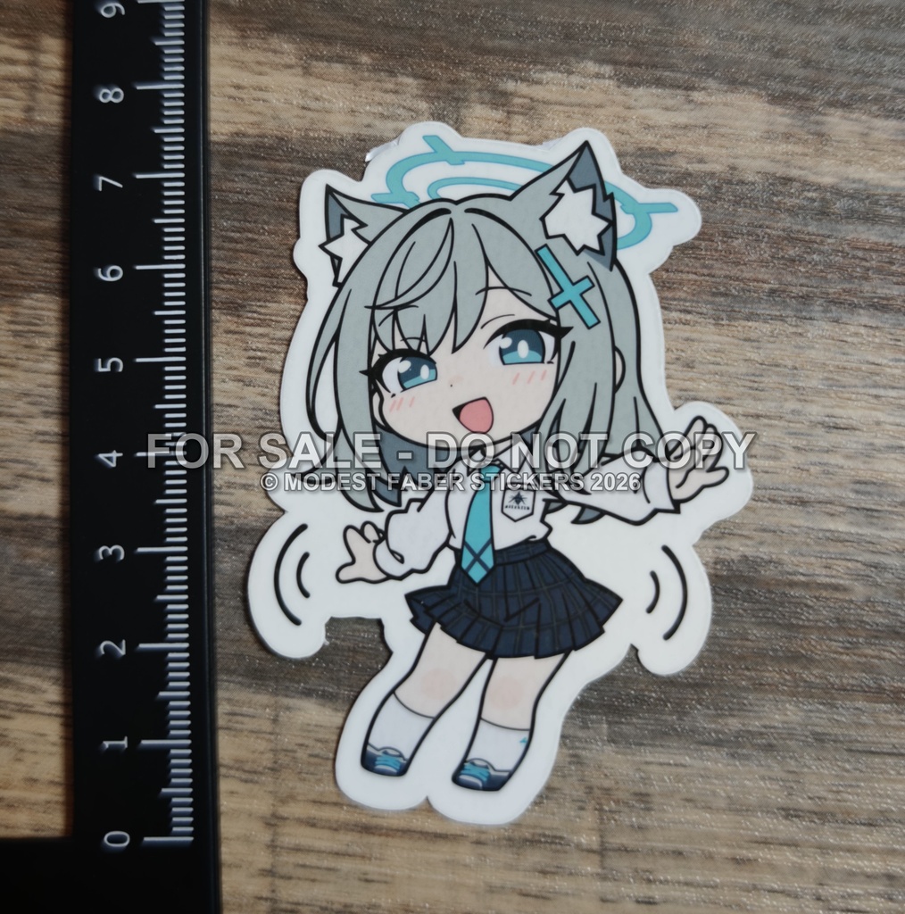 ブルアカ シロコ 同人ステッカー|単品/2枚セット
