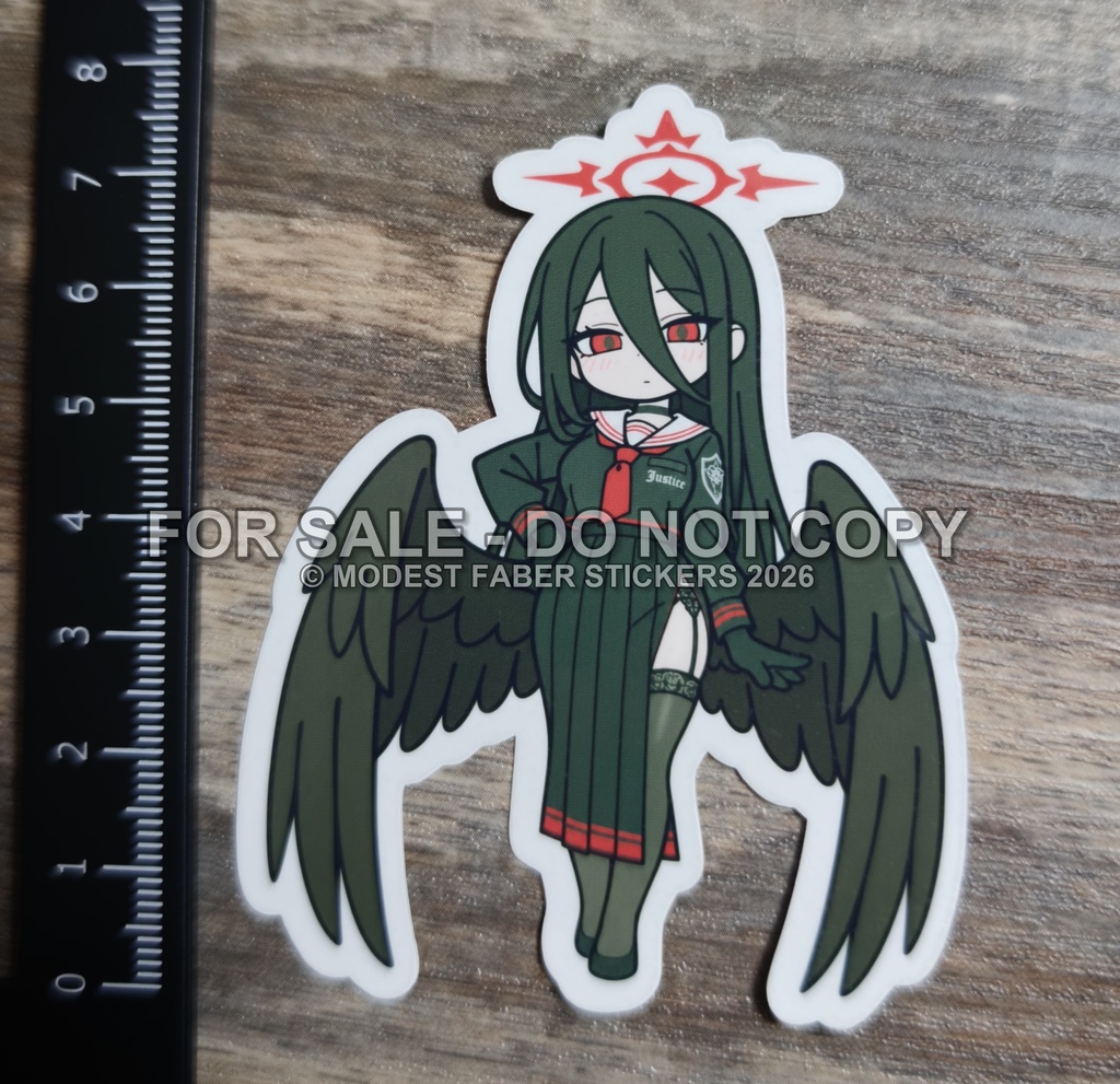 ブルアカ ハスミ 同人ステッカー|単品/2枚セット