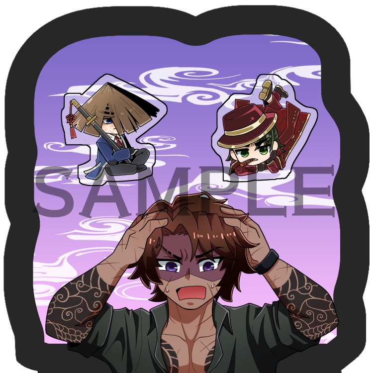 カポ・頭目＆黒雲シャカシャカアクキー