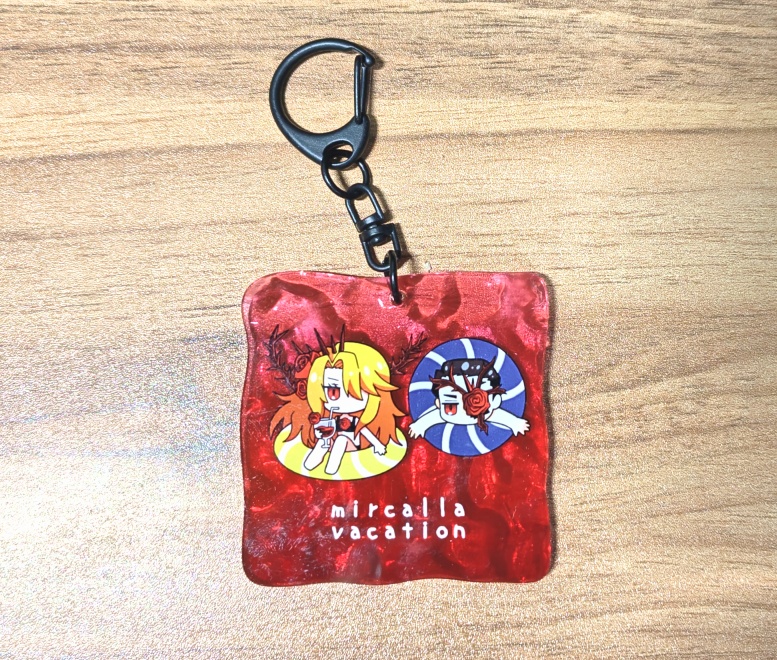 ミルカラ水面アクキー