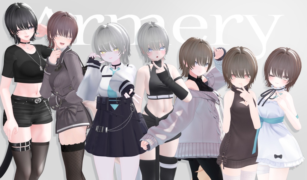 Unisex 13Avatars 気まぐれアンニュイショート