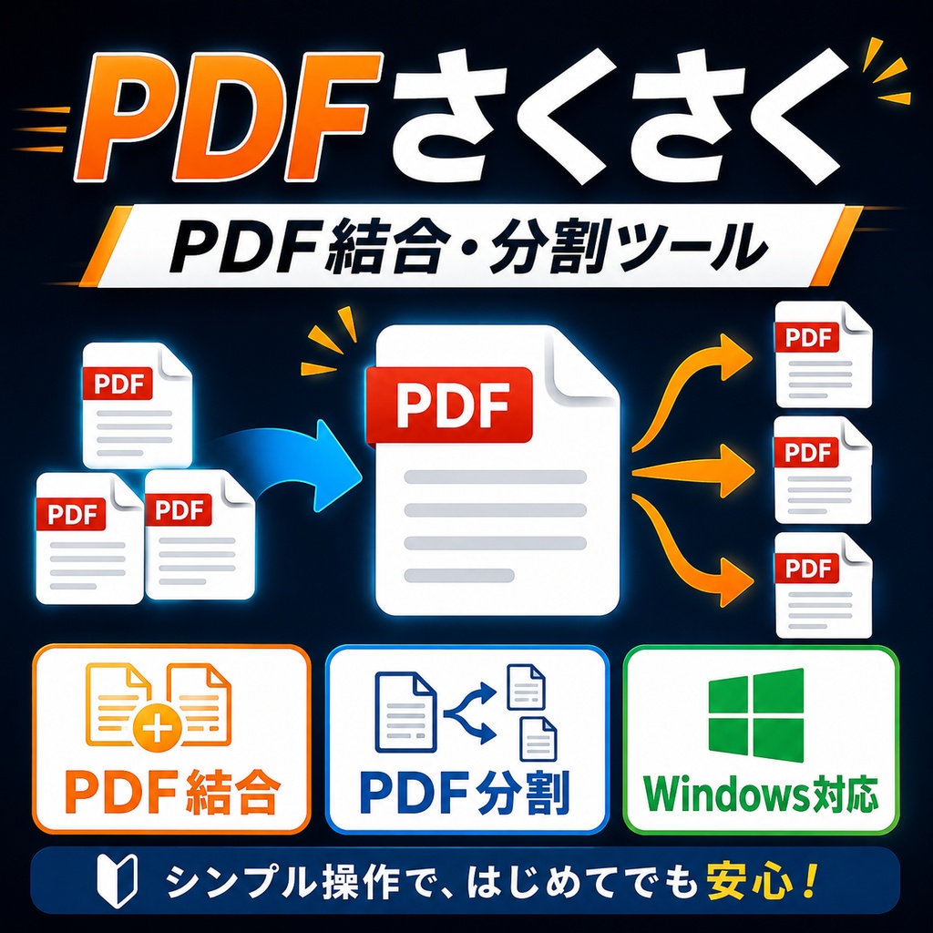 PDFさくさく — PDF結合・分割ツール