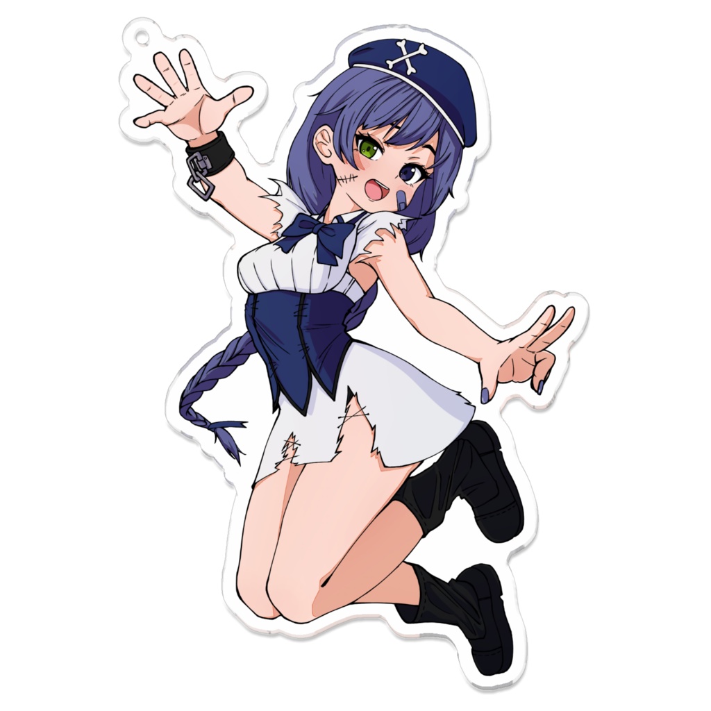 【非公式/C105版】魔法少女不夜ロクヤキーホルダー