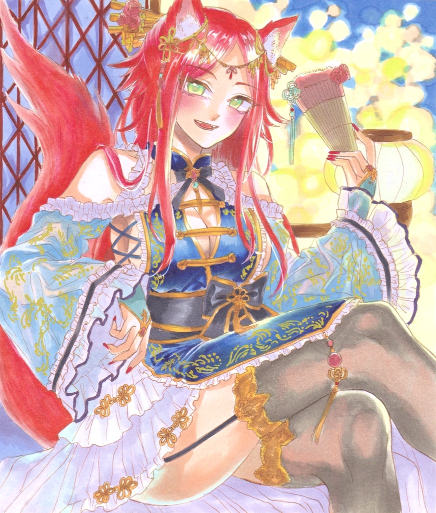 オリジナル中華創作 妖艶な女王狼