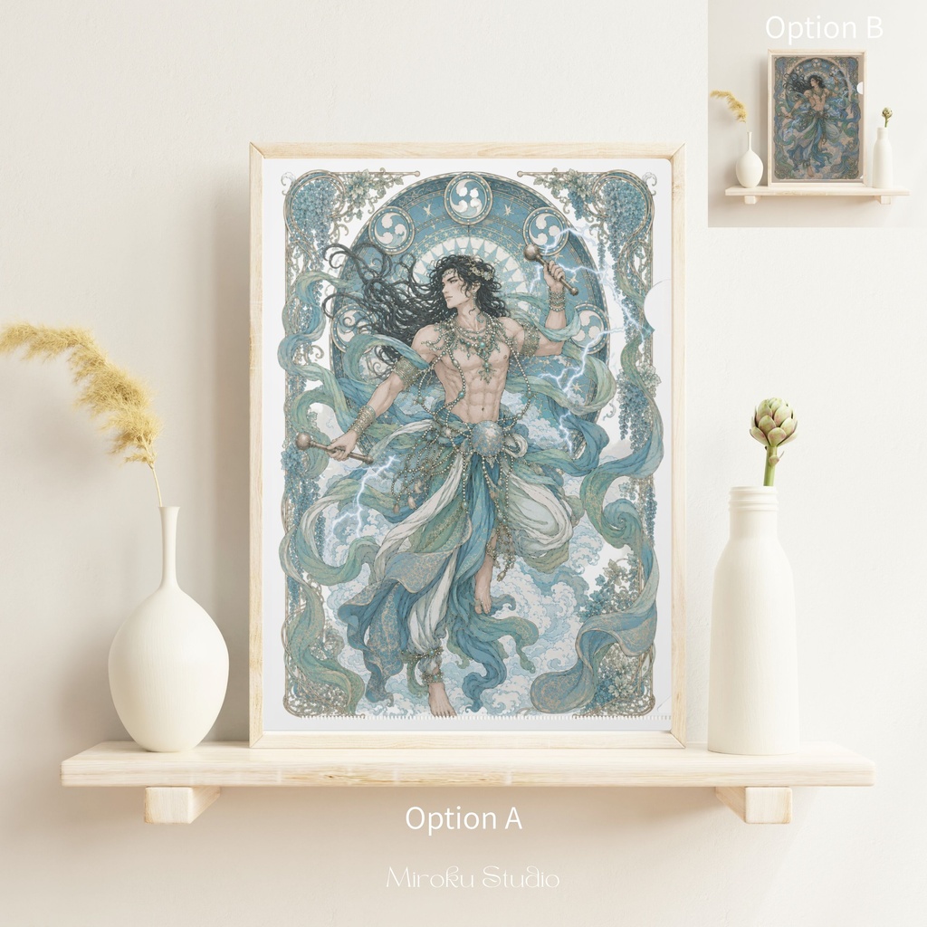 【購入特典付き】雷神 A4クリアファイル|Japanese Sacred Art Collection