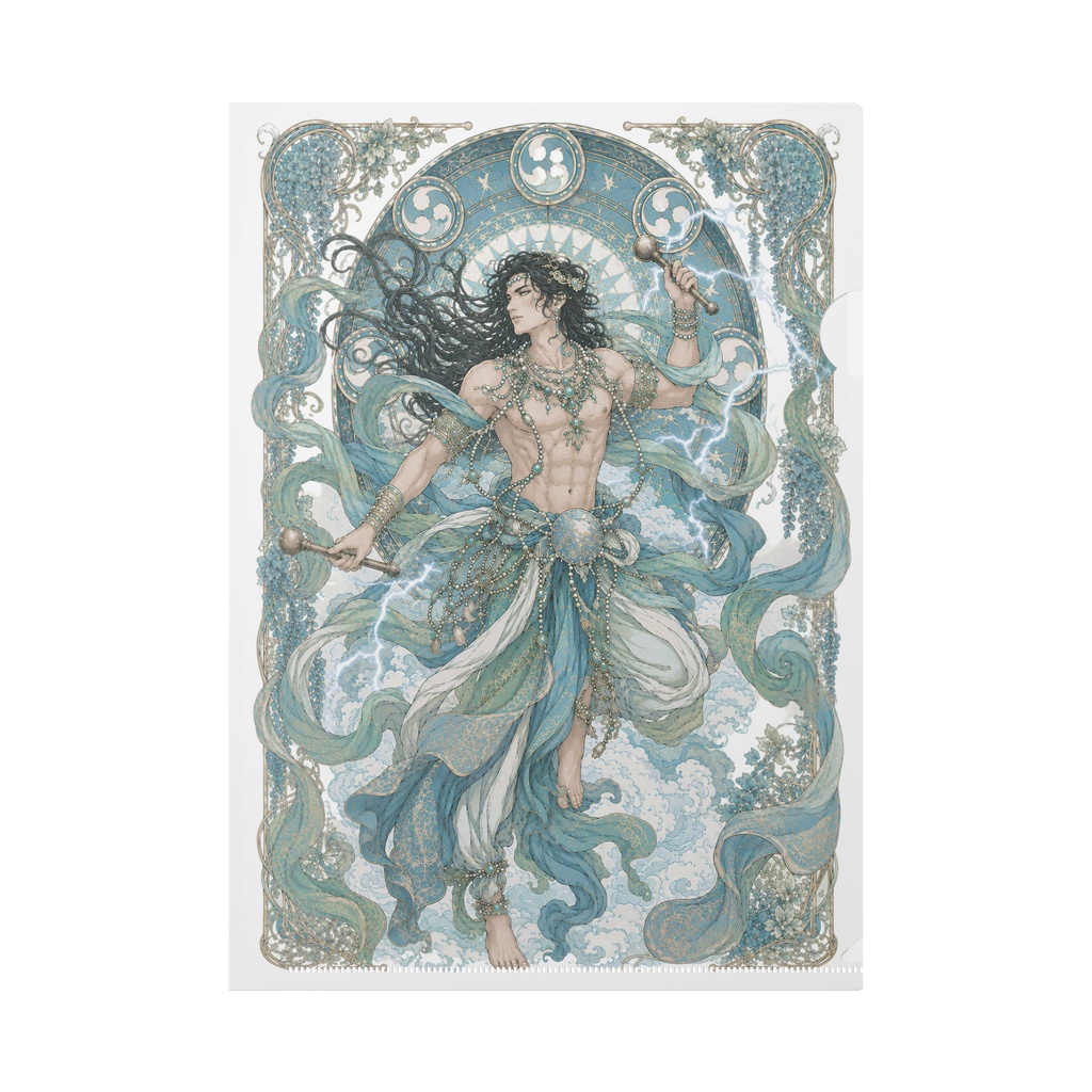 【購入特典付き】雷神 A4クリアファイル|Japanese Sacred Art Collection