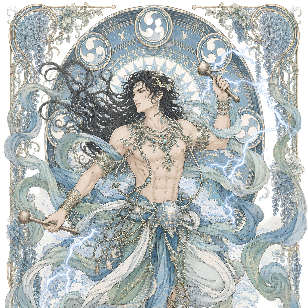 【購入特典付き】雷神 A4クリアファイル|Japanese Sacred Art Collection