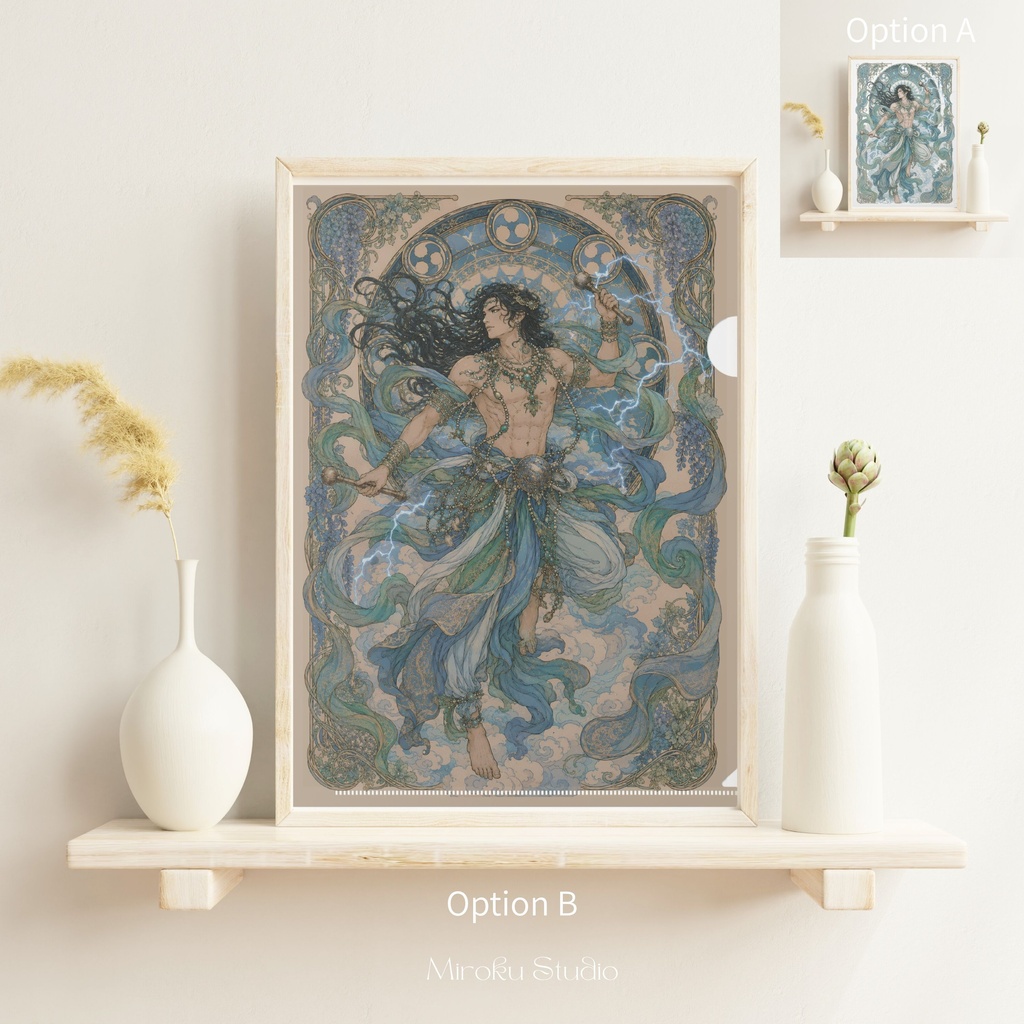 【購入特典付き】雷神 A4クリアファイル|Japanese Sacred Art Collection