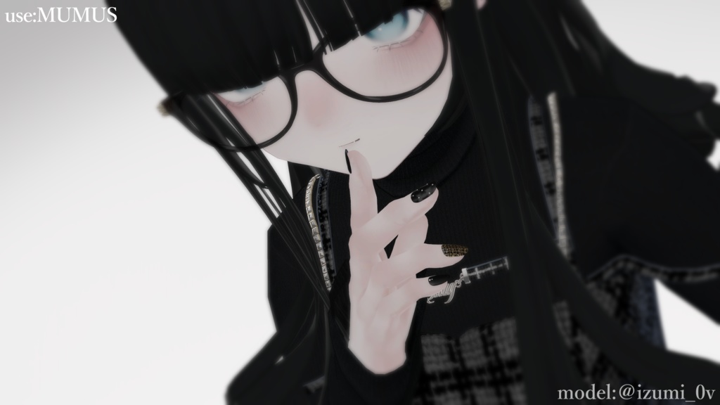 【8アバター対応】Quilting Tweed Nail