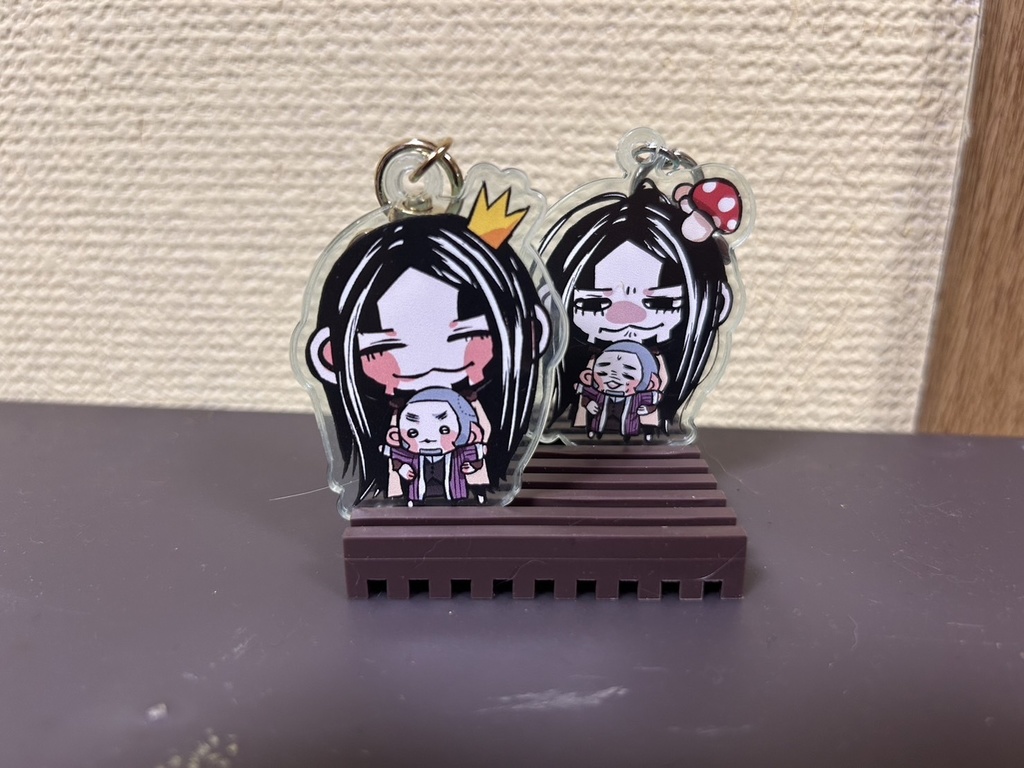 房白クマカンアクリルキーホルダー