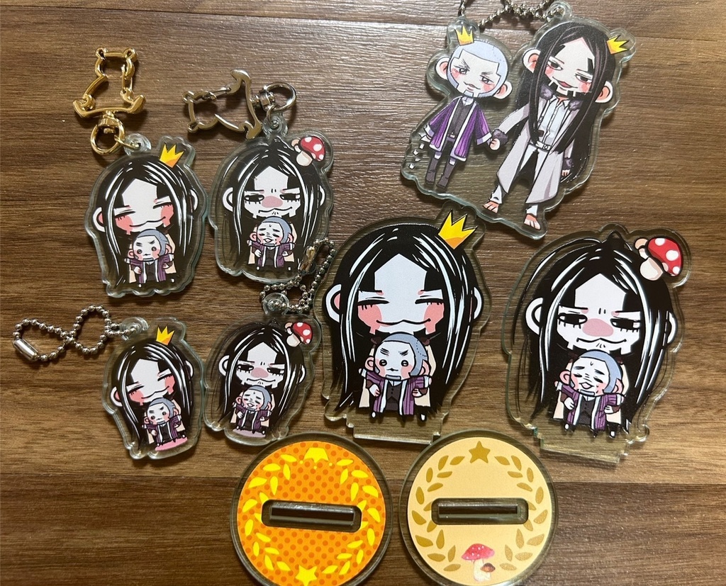 房白ミニアクリルキーホルダー