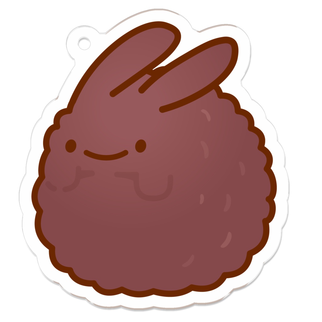 おはぎうさうさのアクリルキーホルダー