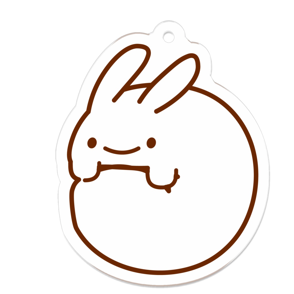 からっぽうさうさのアクリルキーホルダー