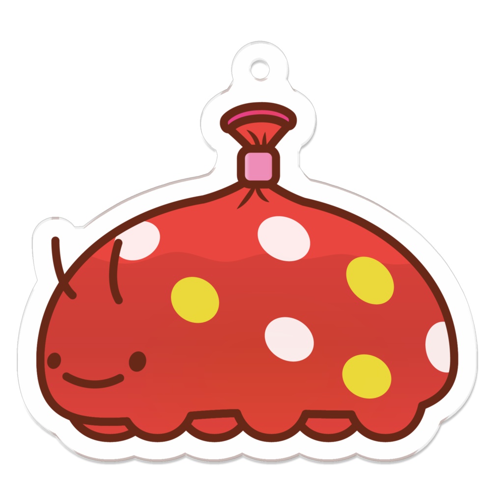 ヨーヨーだんだんのアクリルキーホルダー(赤)