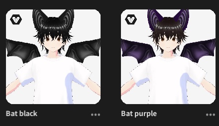 Bat wings and ears
