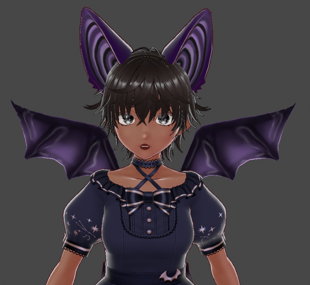 Bat wings and ears
