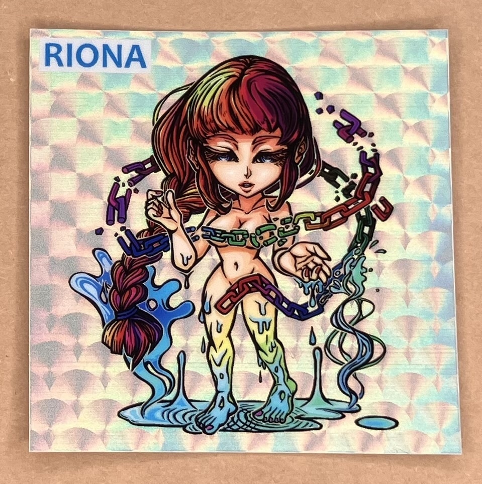 【ファウロスの封印・mixtureさんイラスト】世紀末マン扇プリズム版　C41‘’　リオナ