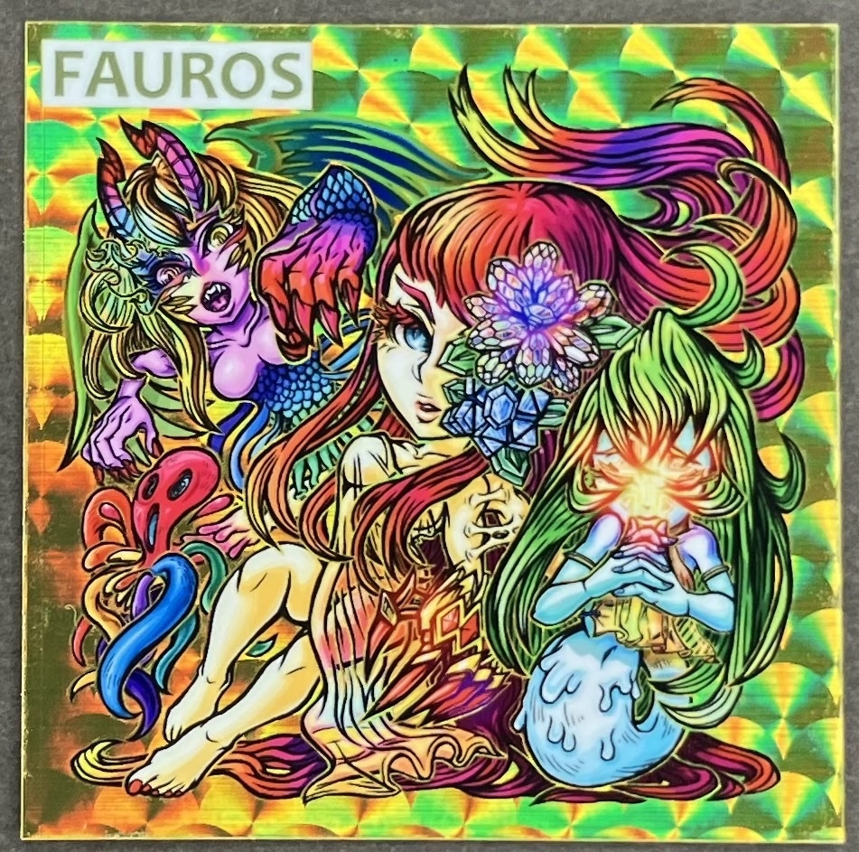 【ファウロスの封印・mixtureさんイラスト】扇プリズム版シール9種セット【シール2種カード2種おまけ】