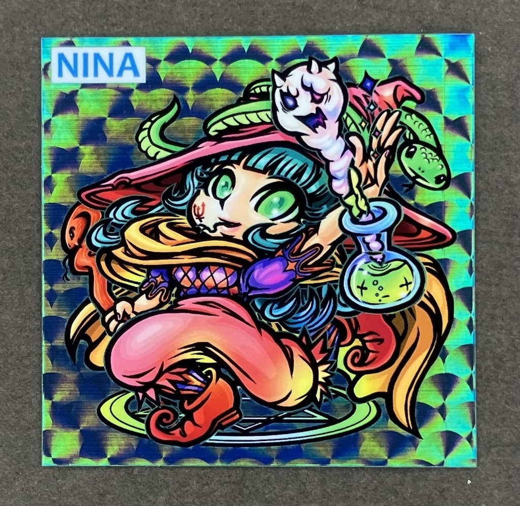 【ファウロスの封印・mixtureさんイラスト】扇プリズム版シール9種セット【シール2種カード2種おまけ】