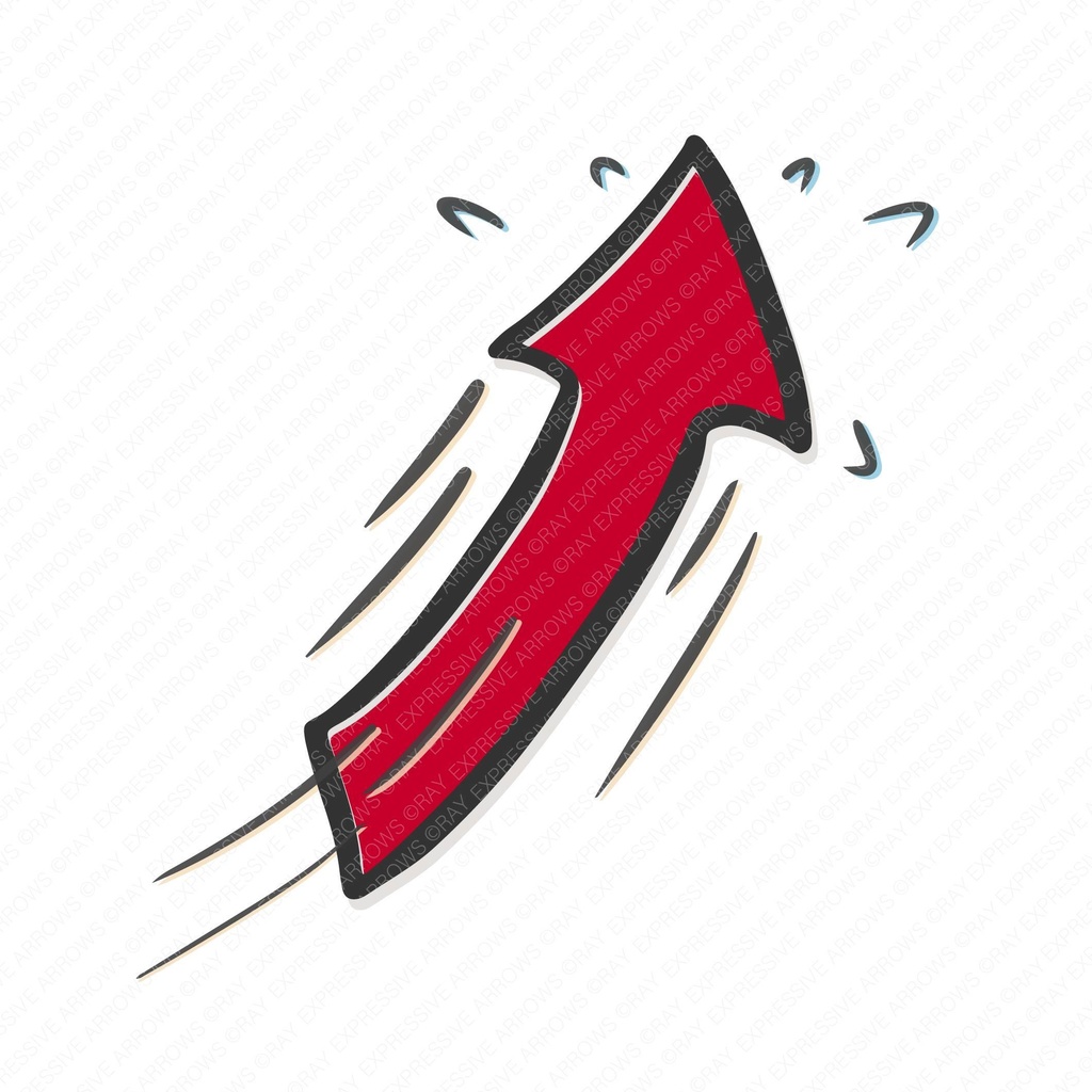 全力上昇矢印_Expressive Arrows