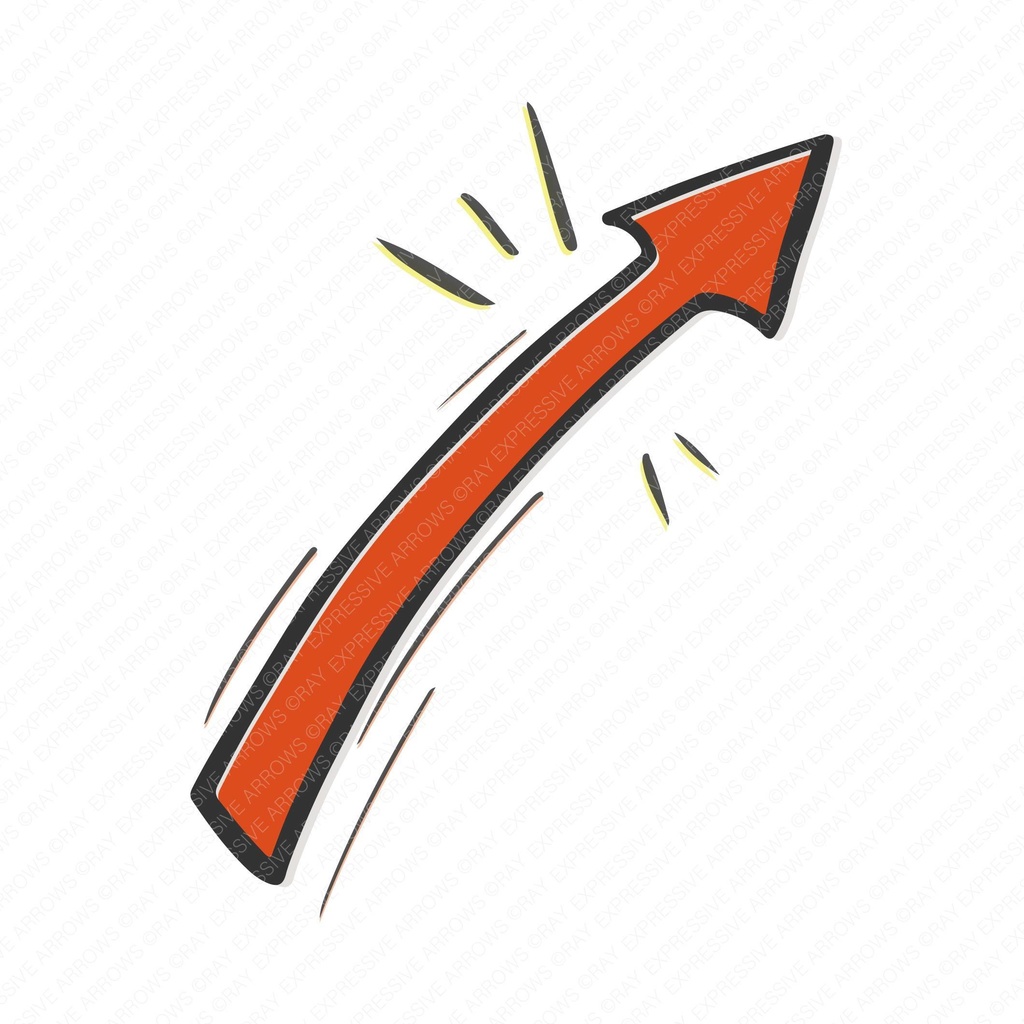 快調上昇矢印_Expressive Arrows