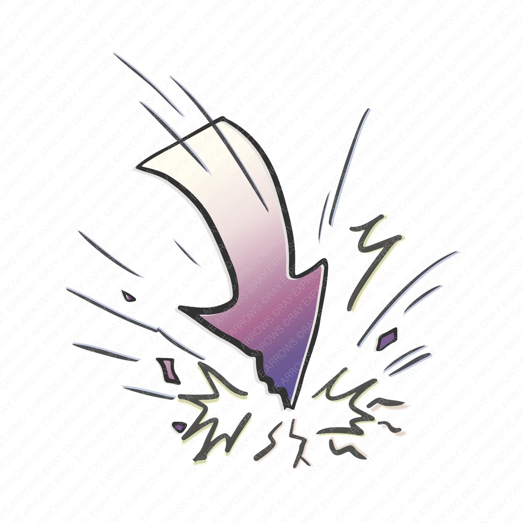 絶望墜落矢印_Expressive Arrows